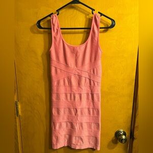 Bebe Dress Pink Bodycon medium
